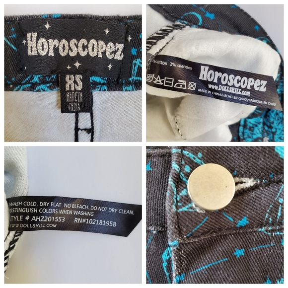 Dollskill Horoscopez Galaxies Apart Glow In The Dark Mom Jeans High Wais… - Picture 16 of 16